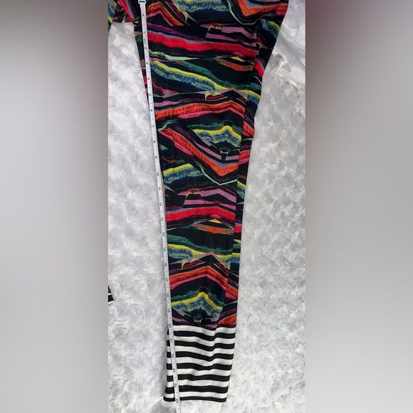 Adidas Womens Training High Rise Multi Color Leggings - Picture 7 of 10